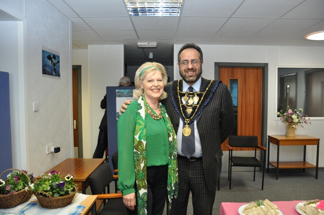 Carole with the Mayor